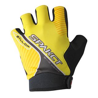 SPAKCT CSG203 Breathability Half Finger Gloves Design for Cycling Bicycle Yellow