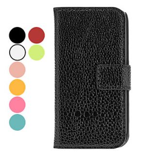 Exquisite Design PU Leather Case with Stand and Card Slot for Samsung Galaxy S4 Mini I9190 (Assorted Colors)