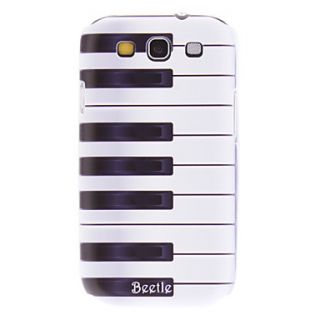 Matte Style Piano Key Pattern Durable Hard Case for Samsung Galaxy S3 I9300