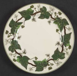 Wedgwood Napoleon Ivy Green Salad Plate, Fine China Dinnerware   QueenS Ware, G