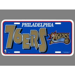 Philadelphia 76ers Rico Industries Plastic Auto Tag