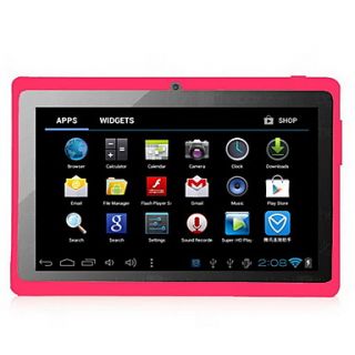 7 Inch Android 4.0.4 Tablet 4G ROM 512M RAM WiFi, 2 Colors Selectable