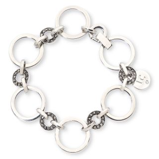 LIZ CLAIBORNE Ring Flex Bracelet, Gray