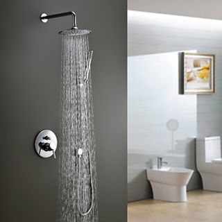 Contemporary Shower Faucet with 8 inch Shower Head Hand Shower