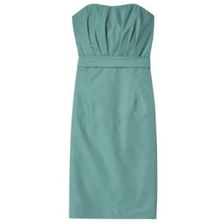 TEVOLIO Womens Plus Size Taffeta Strapless Dress   Blue Ocean   28W