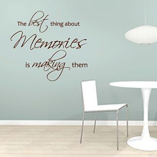 The Best Thing about Memories is Making Them Wall Sticker