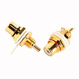 Digital Gold Plated RCA Socket made in Taiwan(SMQC057)