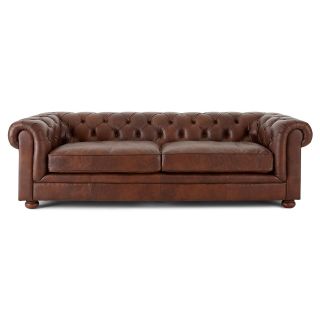 Nottingham 96 Leather Sofa, Cocoa