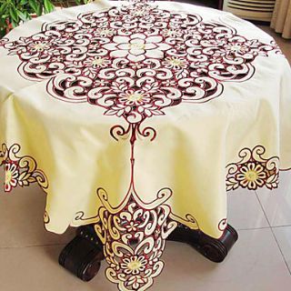 59 Square Modern Style Floral Hollow Table Cloths
