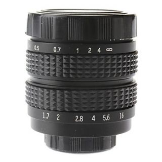 35mm F1.7 CCTV Lens on Micro 2/3 C (Black)