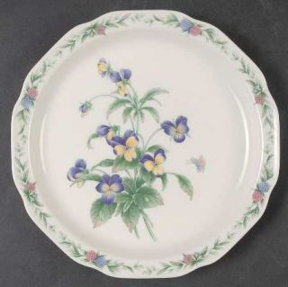 Noritake Conservatory Salad Plate, Fine China Dinnerware   Gala Cuisine,Floral,M