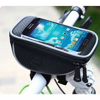 5.0 Inch Bicycle Front Bag with Transparent PVC Touchable Mobile Phone Screen