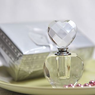 Pretty Heart Design Crystal Perfume Bottle