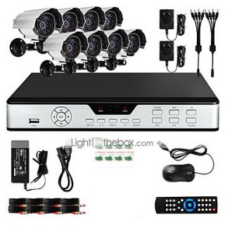 ZMODO 8 Outdoor 600TVL IR CCTV Home Video Surveillance Security System