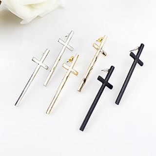 Cross Stud Earrings(3 Colors)(1 pair)