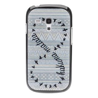 Bird Woven Design Pattern Hard Case for Samsung Galaxy S3 mini I8190