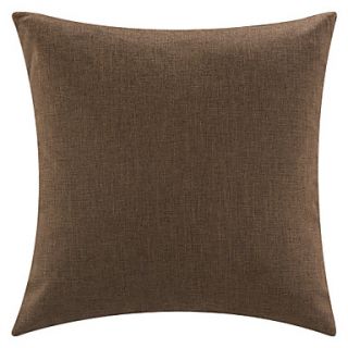 18 Square Stylish Brown Polyester Decorative Pillow Cover