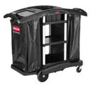 Rubbermaid Executive Janitor Cleaning/Recycle Cart   High Capacity