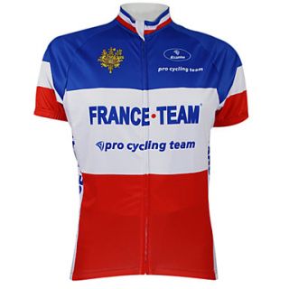 Kooplus2013 Championship France Jersey 100% Polyester Wicking Fibers Cycling T Shirt with Reflective Tape