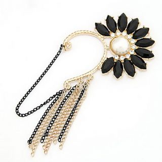 Exquisite Alloy With Pearl/Rhinestone Flower Shaped Womens Earrings