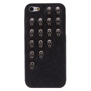 3D Skulls Style Rivet PC Hard Case with Interior Matte for iPhone 5
