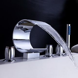 Tub Faucet with Hand Shower (Curved Shape Design)
