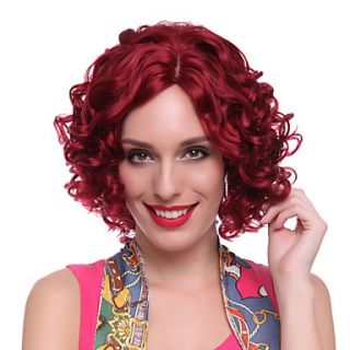 Capless High Quality Synthetic Red Curly Hair Wigs