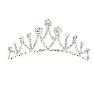 Beautiful Alloy Tiaras With Rhinestone For Wedding/Special Occasion