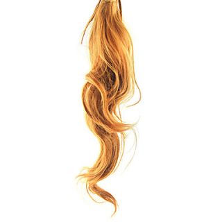 Lace Clip Blonde Brown Synthetic Curly Wavy Ponytail