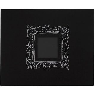 American Crafts Black And Embroidered Frame 3 ring Album (12 X12) (Black with white embroideryConstruction Three ringAlbum dimensions 12.5 inches x 15.25 inches x 2.625 inchesPage dimensions 12 inches x 12 inchesWindow dimensions 3.25 inches x 3.25 in