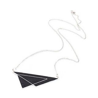 Europe and exaggerated abstract triangle metal Fashion Enamel wild sweater chain N740