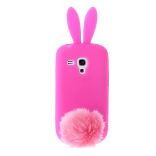 Lovely Cute Bunny TPU Skin Rabbit Soft Back Case Cover for Samsung Galaxy S3 Mini I8190