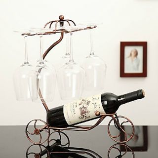 31cm Height Creative Iron Wine Racks In Tricycle Design