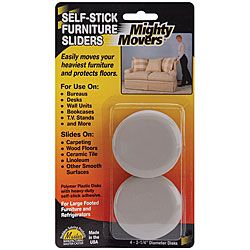 Mighty Movers Self stick Furniture Sliders (pack Of 4)
