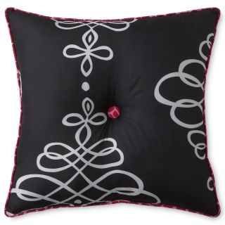 Opposites Attract Reversible Decorative Pillow, Black, Girls