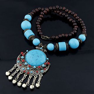 Bohemian Style Alloy With Beads Womens Necklace(More Colors)
