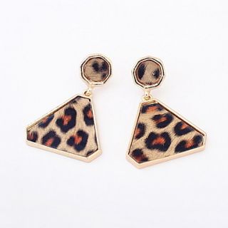 Unique Triangle Shape Leopard Print Womens Earings(More Colors)