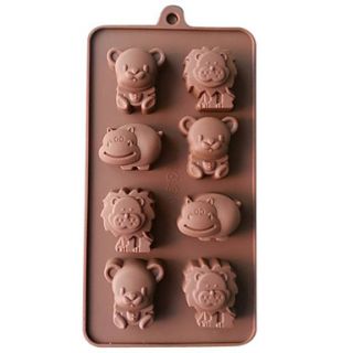 Silicone Lion,CowBear Chocolate Molds Jelly Ice Molds Candy Cake Mould Bakeware