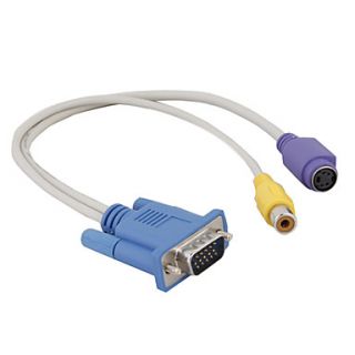 S Video and RCA F Cable to VGA