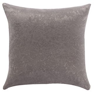 18 Square Traditional Solid Gray Polyester Decorative Pillow Cover