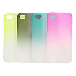 Gradient Colorful Transparent Back Case for iPhone 5/5S(Assorted Color)