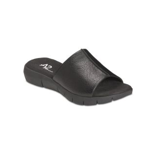 A2 BY AEROSOLES Wiplomacy Comfort Slide Sandals, Black, Womens