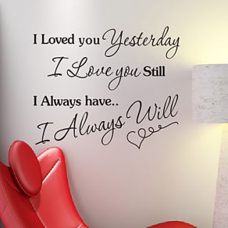 Words Always Love You Wall Stickers