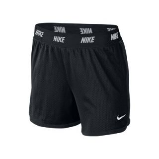 Nike 4 Sport Mesh Girls Training Shorts   Black