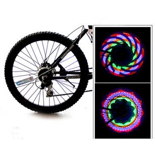 Bicycle Colorful 16 LED Spoke Wheel Light (3 x AAA / 32 Pattern)