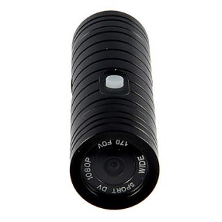 Outdoor Mini Action Camcorder with 12MP and Full HD 19201080P 30FPS and 170 Degree Wide Angle Waterproof up to 30M