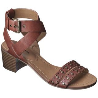 Womens Mossimo Supply Co. Kat Block Heel Sandal   Cognac 9.5