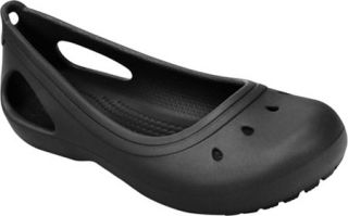 Girls Crocs Kadee Flat   Black Character Shoes
