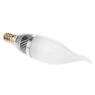 E14 1W 80LM 3000K Warm White Light LED Candle Bulb (110 240V)