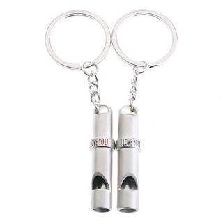 Stainless Lovers keychains (Whistles/ 2 Piece Set)